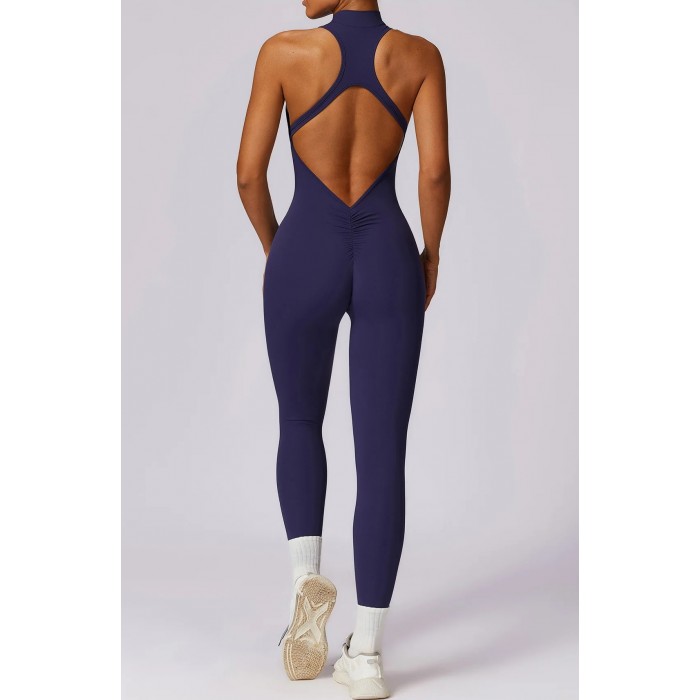 Гладкий комбінізон Leggings Body Crop T-shirt model 52 (Navy) Гладкий комбінізон Leggings Body Crop T-shirt model 52 (Navy)